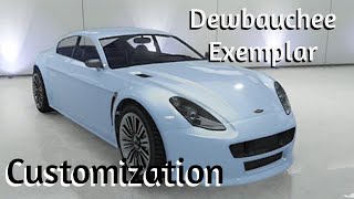 Dewbauchee Exemplar Customization GTA Online [upl. by Adiaros]