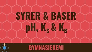 Syrer og baser pH Kâ‚› og Kâ‚†  Kemi B  Syrer og baser 1 [upl. by Cassy837]