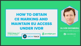 IVDR Checklist for Obtaining CE Marking amp Maintaining EU Market Access [upl. by Forester]