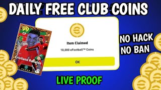 എല്ലാവർക്കും ഫ്രീയായി Club Coins കിട്ടും🤩🥳How to get Efootball 24 Club Coins for Free Malayalam 2024 [upl. by Pironi]