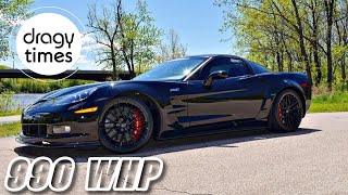 990 WHP Chevrolet Corvette C6 ZR1 Supercharger  60150 mph amp 100250 kmh by Dragy Motorsports [upl. by Pappano]