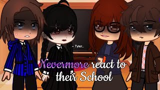 Nevermore Students React to Nevermore No part 2 😭 [upl. by Nevak]