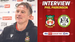 INTERVIEW  Phil Parkinson after Forest Green Rovers [upl. by Atikahs]