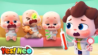 Ten Little Babies Got Sick  Learn Numbers  Baby Care  Nursery Rhyme amp Kids Song  Yes Neo [upl. by Bianka836]