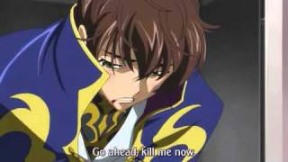 Code Geass R2 ep 16 Suzaku is beaten by Kallen [upl. by Marlin]