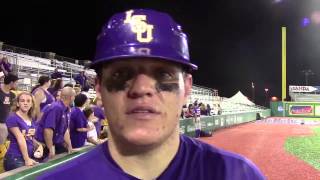 Kade Scivicque sayd LSU is always confident Alex Lange can deliver like he did Saturday  Video [upl. by Lulita]