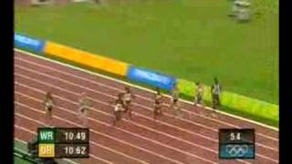 2004 Olympic Womens 100m SemiFinal 2 [upl. by Aihcrop]