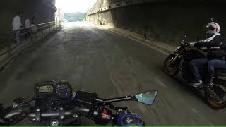 Corte de giro no tunel da XJ6 e Hornet [upl. by Hopfinger788]