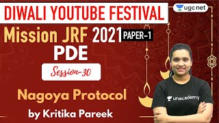 1000 AM  JRF 2021 Paper  1  Environment by Kritika Pareek  Nagoya Protocol [upl. by Retsbew]