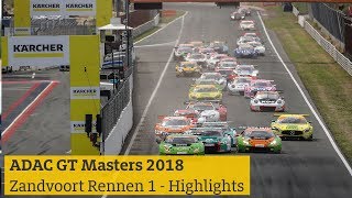 Highlights ADAC GT Masters Rennen 1 Zandvoort 2018 [upl. by Ronda791]