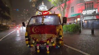 240124 Evening Thaipusam Silver Chariot Procession From Sri Layan Sithi Vinayagar Temple 🇸🇬 [upl. by Melinde]