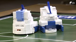 誰もがサッカーゲーム楽しめる“ミニロボット” 特別支援学校に寄贈＝静岡市 [upl. by Allisirp873]