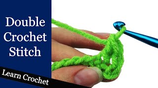 How to Double Crochet Stitch  Beginner Course Lesson 9 [upl. by Ailaroc]