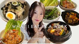 What I Eat In A Week feat Korean Meals [upl. by Sucramed972]