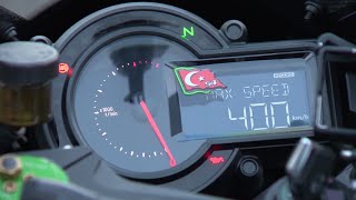 kawasaki NiNJA H2R SPEED RECORD 400 KM world record 川崎H2R速度記録400キロ 世界記録  Kenan Sofuoğlu TURKEY [upl. by Eemaj]