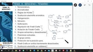 TEMA 15 BENCENO  TEMARIO [upl. by Oine222]