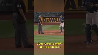 Funniest Warm Up Pitch EVER Thyago Vieira amp Gary Cederstrom mlb [upl. by Raf]