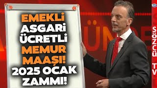 Emekli Memur Maaşı ve Asgari Ücret 2025 Ocak Zammını SGK Uzmanı Kalem Kalem Hesapladı [upl. by Patrizia]