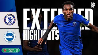 Chelsea 10 Brighton  EXTENDED Highlights  Carabao Cup 3rd Round 202324  Chelsea FC [upl. by Kee]