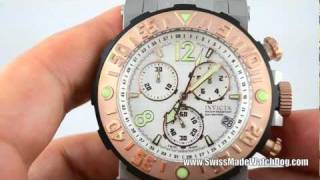 Invicta Watches Mens 10587 Reserve Collection Sea Rover Rose Gold Chronograph Swiss Made Watch [upl. by Aehtrod]