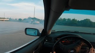 E46 welded diff drifting POV my first welded diff experience [upl. by Enelrak]