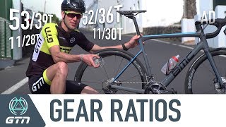 Gear Ratios Explained For Triathlon  Choosing The Right Cassette Chainrings amp Shifters [upl. by Bussy697]