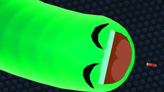 Slitherio 1 Giant Troll Snake vs Tiny Snakes Epic Slitherio Gameplay [upl. by Diskin]