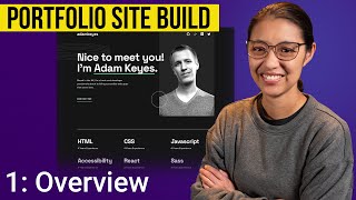 Building a portfolio website with HTML amp CSS  Part 1 [upl. by Etterual446]