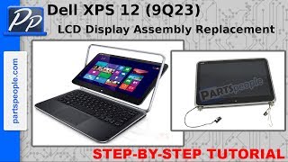 Dell XPS 12 9Q23 LCD Display Assembly Video Tutorial Teardown [upl. by Darci]