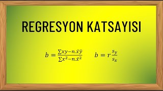 Regresyon Katsayısı Nedir Nasıl Hesaplanır  Örnekle Anlatım [upl. by Symons]