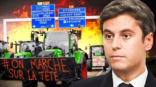 La France bloquée après les annonces de Gabriel Attal aux agriculteurs [upl. by Rotsen741]