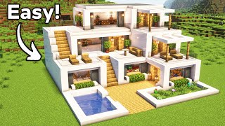 Minecraft Ultimate Modern House Tutorial🏠 [upl. by Guibert]