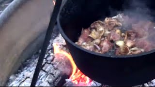 30 MIN DUTCH OVEN RECIPE FOR BEGINNERS ON THE CAMPFIRE [upl. by Deeyn]