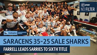 No Filter Prem Rugby Saracens vs Sale Sharks  Farrell Leads Sarries Back To Summit In Epic Final [upl. by Irvine]