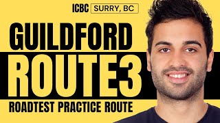 ICBC Surrey Guildford Drivers Test Route Part 3 [upl. by Anael]