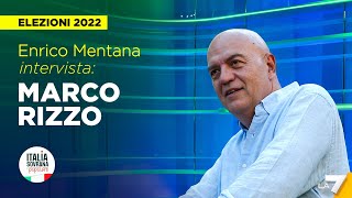 Elezioni 2022  Enrico Mentana intervista Marco Rizzo di Italia Sovrana e Popolare [upl. by Sabino]