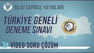 BİLGİ SARMAL TG3 AYT BİYOLOJİ ÇÖZÜM biyoloji bilgisarmal aytbiyoloji türkiyegenelideneme [upl. by Norm973]