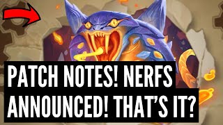 PATCH NOTES THOSE ARE THE NERFS Thats it [upl. by Enneiluj]