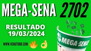 🍀 Resultado MegaSena 2702 [upl. by Buffo]