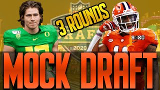 2020 NFL Mock Draft  3 Rounds  Compensatory Picks [upl. by Rosalyn781]