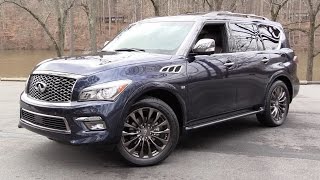 2016 Infiniti QX80 Limited AWD Start Up Road Test and In Depth Review [upl. by Arad]