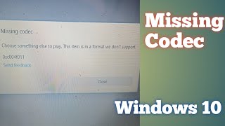 Fix Missing Codec 0xc00d5212 Windows 10  Shahbaz Info  problem fix [upl. by Shanney]