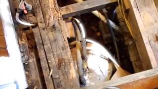 Bathroom Floor Support Beams Rotted Away [upl. by Drolet513]