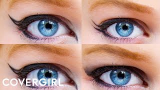 How to Apply Eyeliner 4 Eye Makeup Ideas  COVERGIRL amp BeautyPolice101 [upl. by Lange]