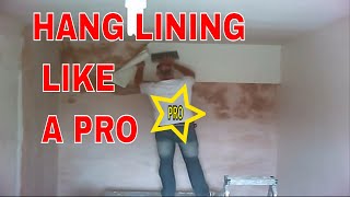 How to hang lining paper fast [upl. by Aivax]