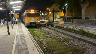 Rodalies 447 R3 dirección l’Hospitalet entrando en MontcadaRipollet con pitada [upl. by Blaire]