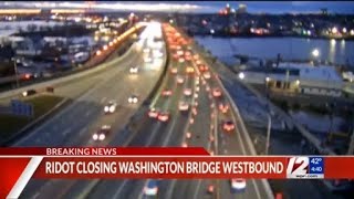 RIDOT to close I195 West at Washington Bridge [upl. by Maupin]