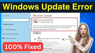 Error Encountered Windows Update 0x80070643 Windows 1011  Fix Windows Update Error Updated [upl. by Guyer]