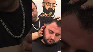 ￼ ASMR Relaxing Barber Massage 💆 shorts [upl. by Mobley]