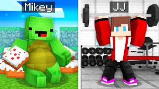 Fat Mikey and STRONG JJ Survival Battle in Minecraft   Maizen [upl. by Waiter]